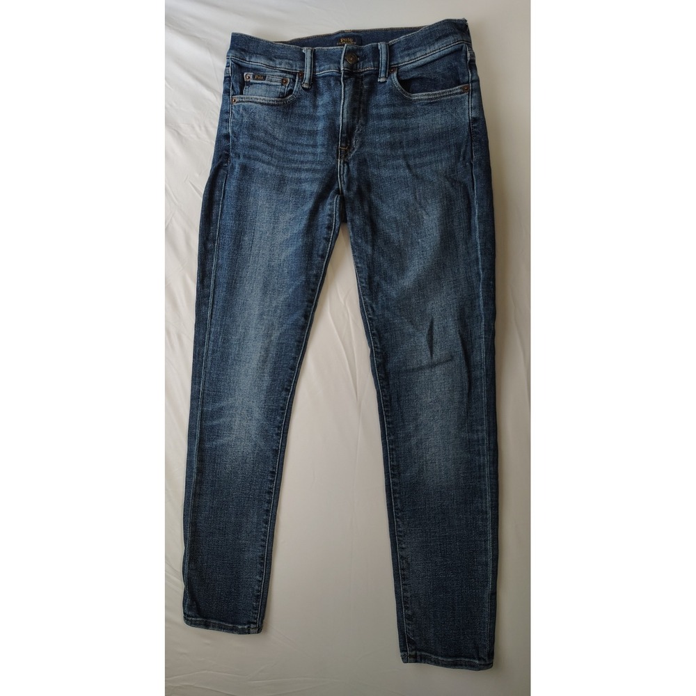 Polo Ralph Lauren The Tompkins Skinny Jeans Blue Medium Wash Size 29